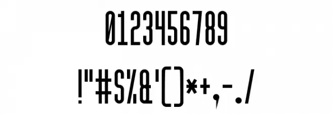 High Sans Serif 7 フォント その他の文字