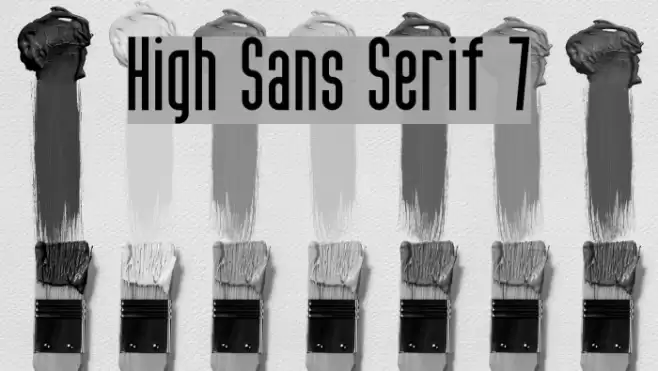 High Sans Serif 7 フォント examples