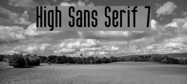 High Sans Serif 7 フォント examples