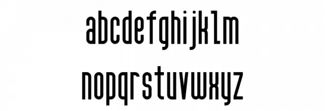 High Sans Serif 7 Caratteri MINUSCOLO