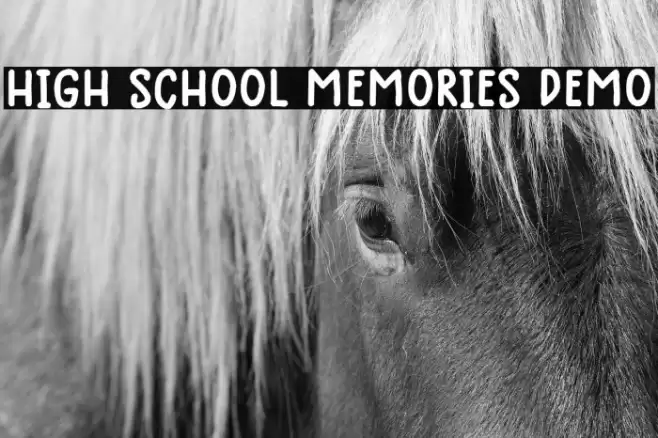 High School Memories Demo Caratteri examples