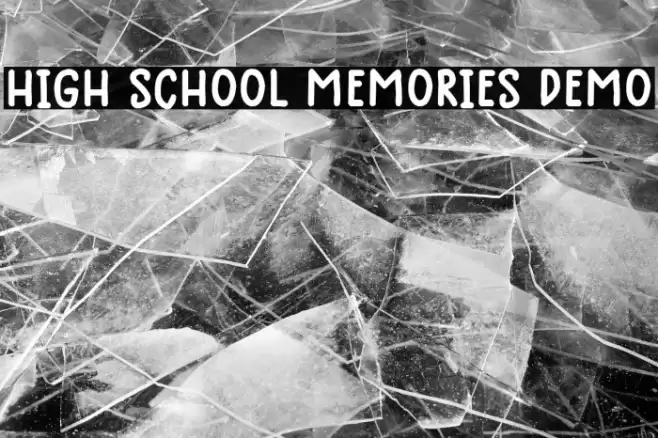 High School Memories Demo Caratteri examples