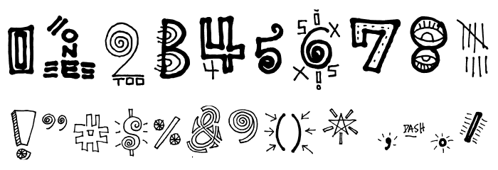 High School Notebook Regular Font OTHER CHARS