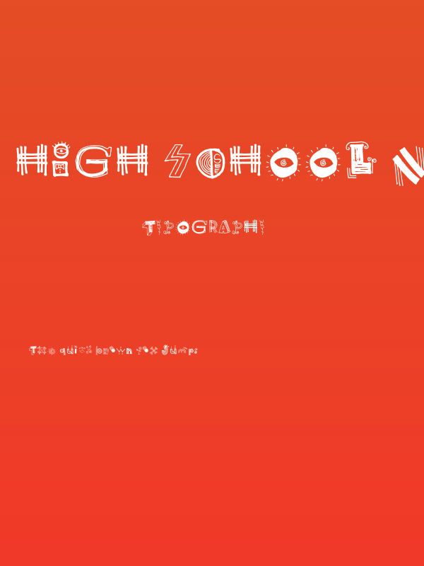 High School Notebook Regular Poster