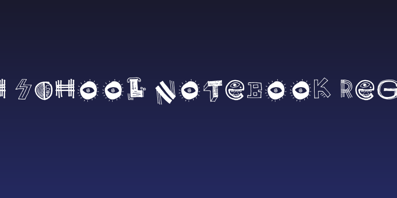 High School Notebook Regular Social Header