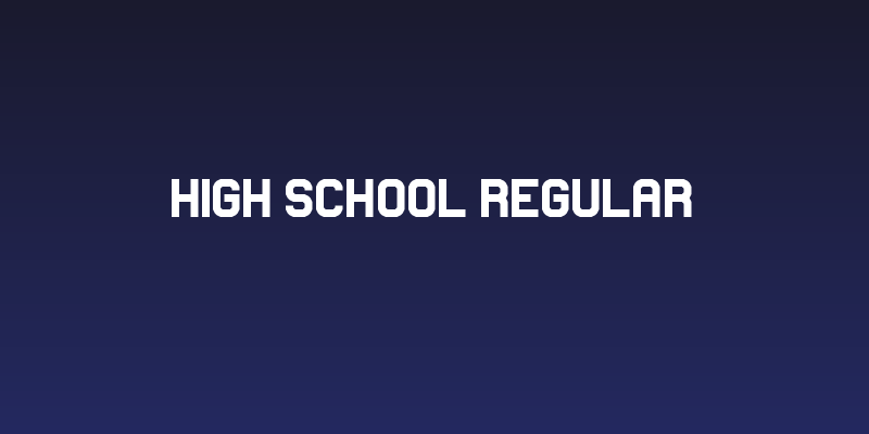 High School Regular Social Header