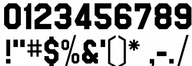 High School USA Sans Font OTHER CHARS