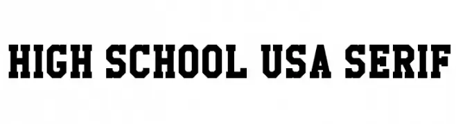 High School USA Serif  Fuentes Gratis Descargar