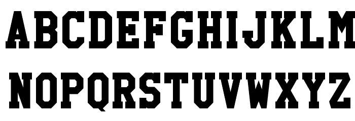 High School USA Serif Font LOWERCASE