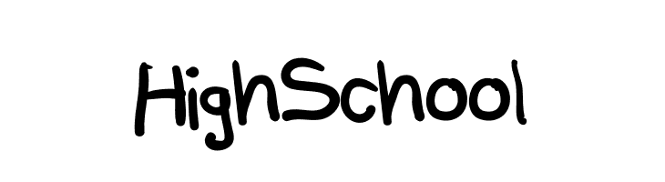 High School  नि: शुल्क फ़ॉन्ट्स डाउनलोड