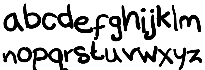 High School Font LOWERCASE