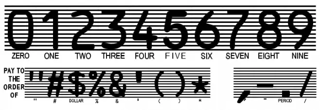 High-Security-Font Font OTHER CHARS