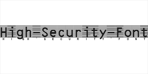 High-Security-Font Logo
