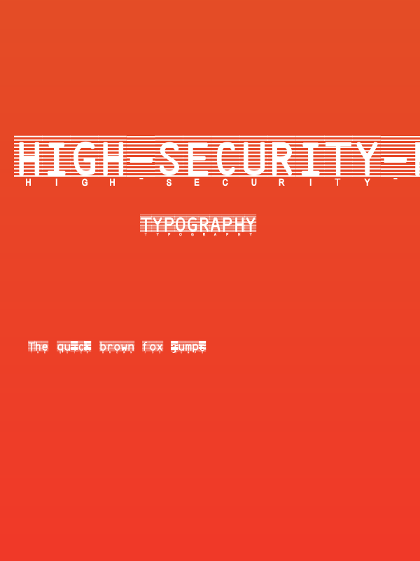 High-Security-Font Poster