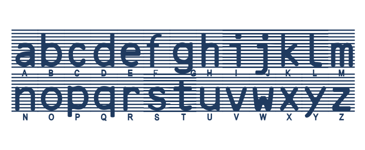 High-Security-Font Lowercase