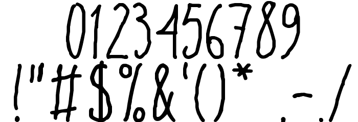 High Sign Font OTHER CHARS