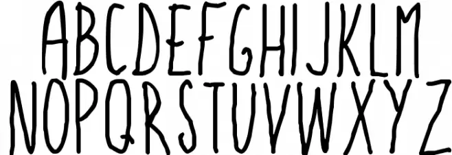 High Sign Font Litere mari