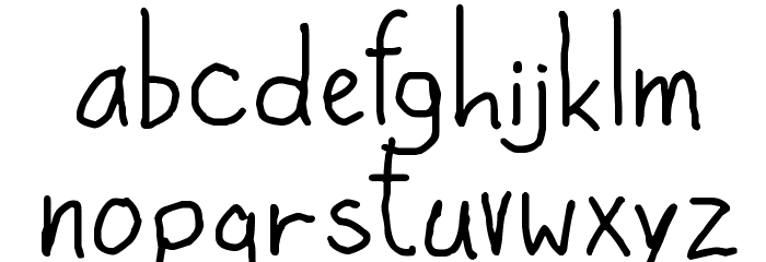 High Sign Font LOWERCASE