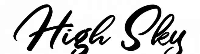 High Sky  Frei Schriftart Herunterladen