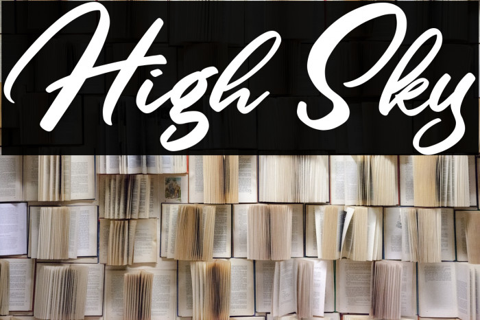 High Sky Font examples