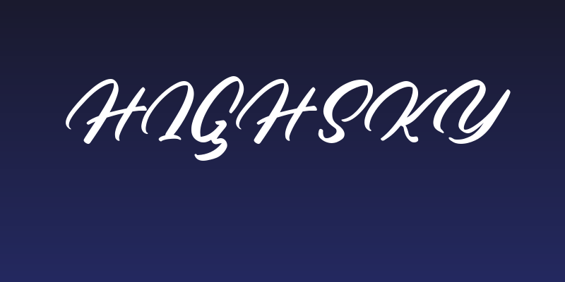 High Sky Social Header