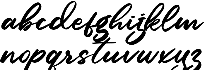 High Sky Font LOWERCASE