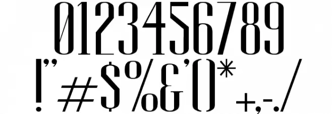 High So Serious Font OTHER CHARS