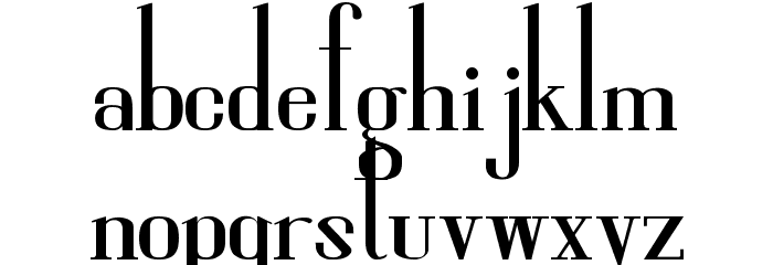 High So Serious Font LOWERCASE