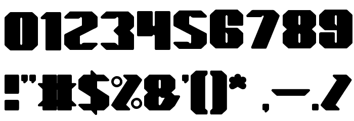 High Speed Font OTHER CHARS