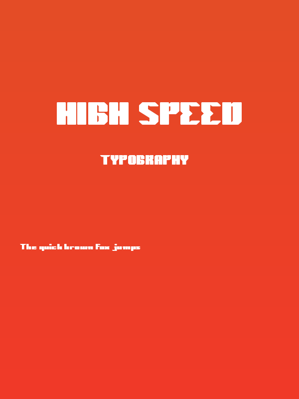 High Speed Poster