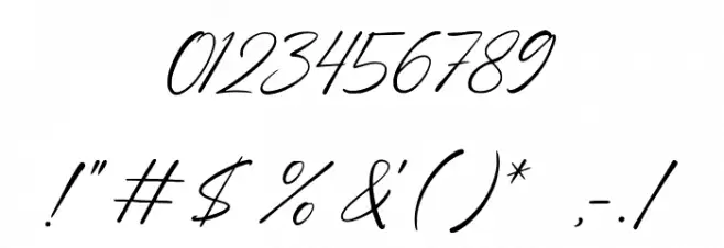 High Spirited Font OTHER CHARS