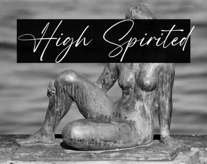 High Spirited Font examples