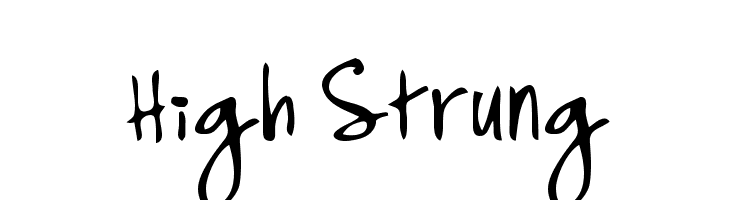 High Strung  नि: शुल्क फ़ॉन्ट्स डाउनलोड