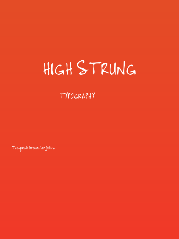 High Strung Poster