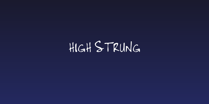 High Strung Social Header