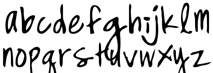 High Strung Font LOWERCASE