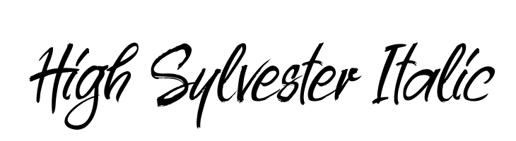 High Sylvester Italic  नि: शुल्क फ़ॉन्ट्स डाउनलोड