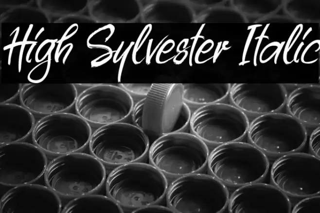 High Sylvester Italic Caratteri examples