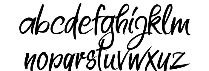 High Sylvester Schriftart Kleinbuchstaben
