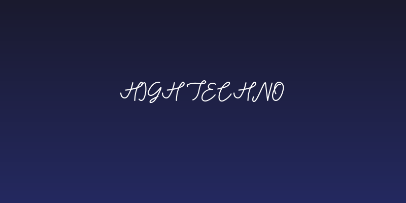 High Techno Social Header