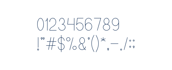 High Thin LIGHT Other Characters