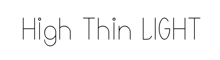 High Thin LIGHT  Descarca Fonturi Gratis