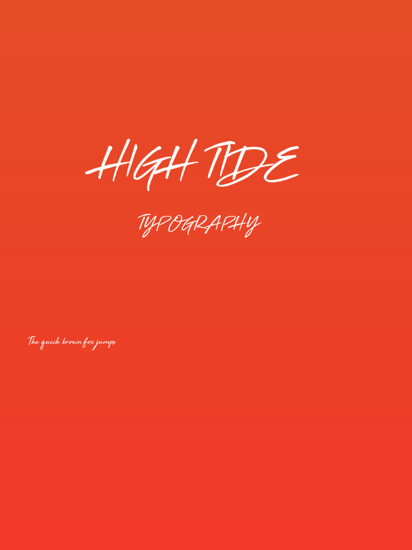 High Tide Poster