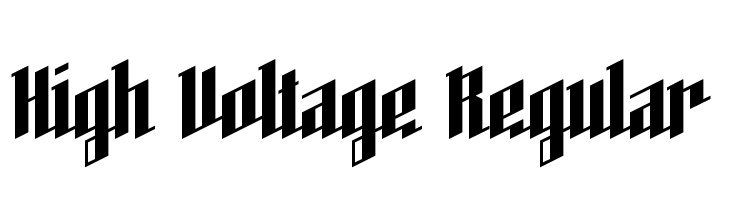 High Voltage Regular  Frei Schriftart Herunterladen