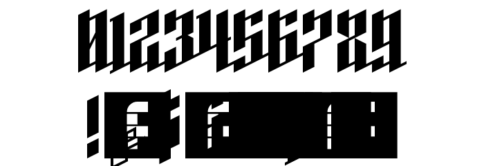 High Voltage Regular Font OTHER CHARS