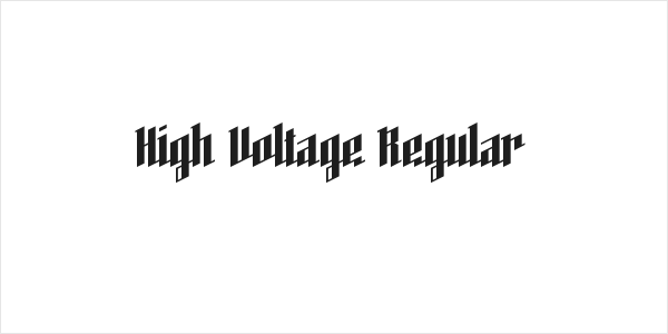High Voltage Regular Logo