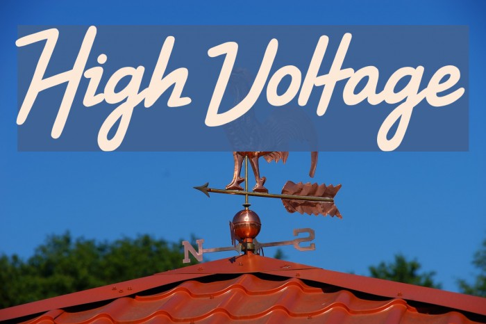 High Voltage Font examples