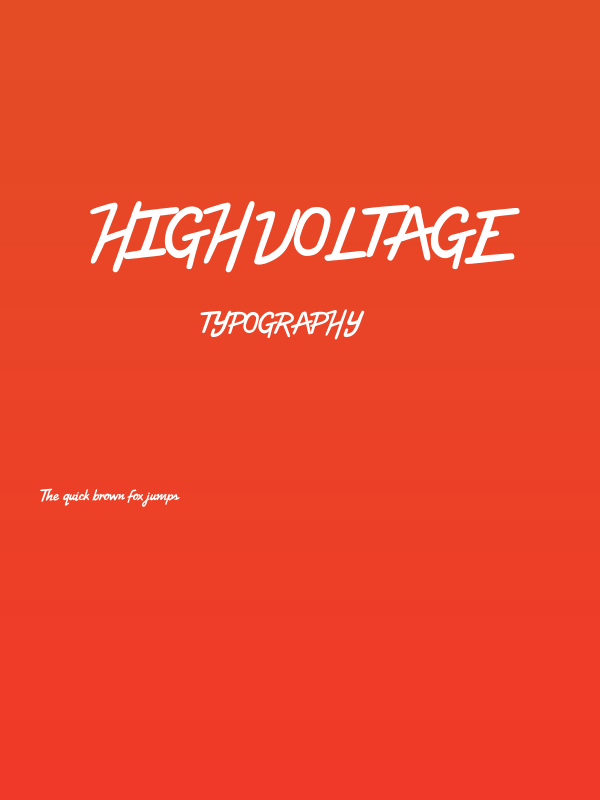High Voltage Poster