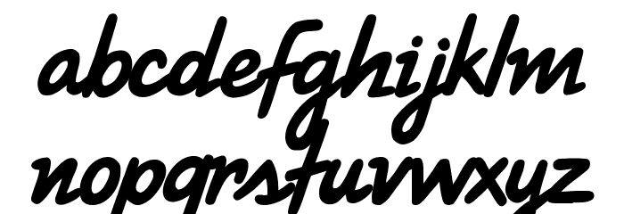 High Voltage Font LOWERCASE
