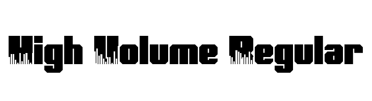 High Volume Regular  免费字体下载